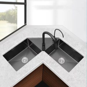 Duo Flow Elegant Corner Sink
