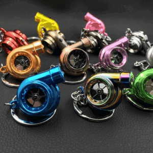 Mini Turbo Fan Keychain Flashlight