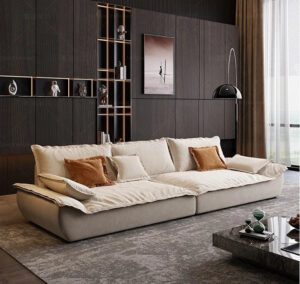 Ultra-Wide Italian Design Adjustable Backrest Sofa