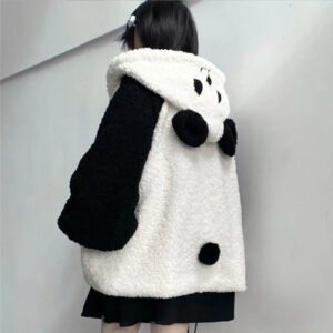 Cute Bear Ear Panda Winter Warm Hoodie