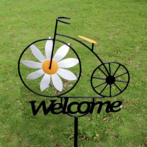 Charming Bicycle Welcome Windmill