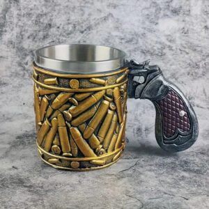 Gun Handle Bullet Design Mug