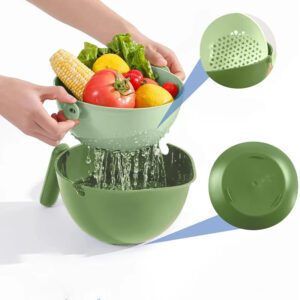 Double Layer Quick Vegetable Drainer Basket