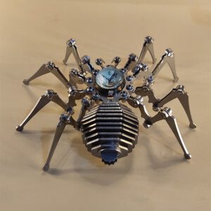 Robot spider Stainless Steel Mechanical Clock