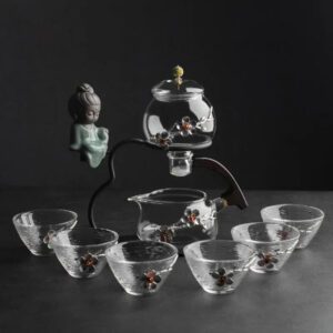 Calm Brew Zen Style Glass Traditonal Teapot