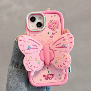 Lovely 3D Folded Butterfly Shockproof iPhone Case