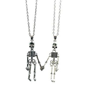 Skeleton Couple Magnetic Necklace