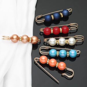 Pearl Charm Button Brooch