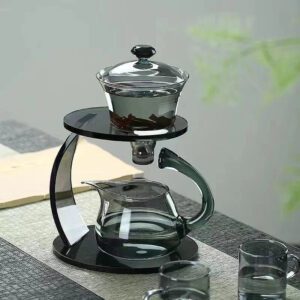 Smooth Arch Glass Magnetic Teapot Set