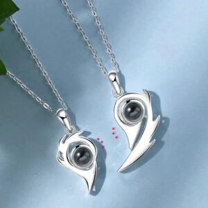 Couple Love Pair Magnetic Necklace