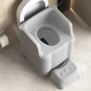 Heavy-Duty Portable Potty Seat Toilet Chair