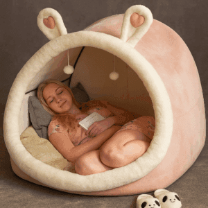 Rabbit Nest Comfy Plush Lazy House Tent