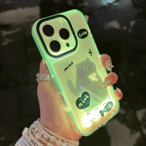 Neon Paws Cat Lover Luminous Phone Case