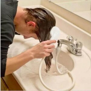 Kitchen Bathroom Faucet Shower Head Spray with extension cord