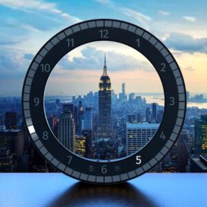 Modern Digital Photoreceptive LED Wall Clock