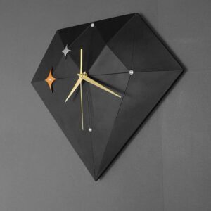 Geometric Nordic Star Minimalist Wall Clock