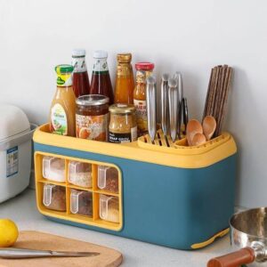 Multifunctional Kitchen Silverware Grain Storage Organizer