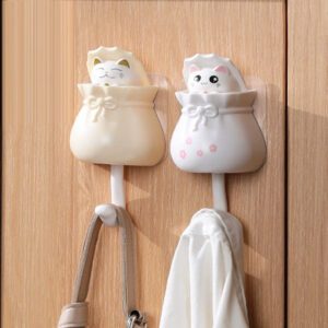 Cute Cat Sticky Hook Hanger