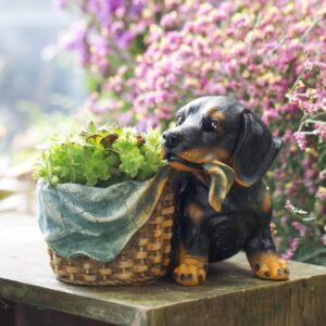 Lovely Shepherd Decorative Flower Pot