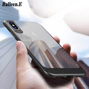 iPhone X Luxury Hybrid Transparent Clear SlimHard Back Cover Case