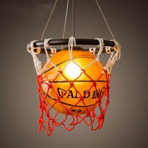 Vintage Luminaria Basketball Pendant Hanging Lamp