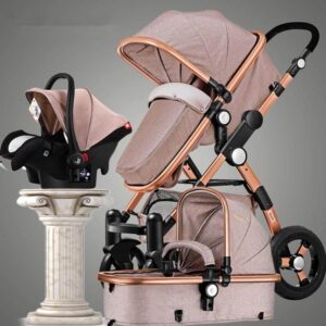 Luxury 3 in 1 Portable Higher Land-scape Carriage Foldable Baby Stroller