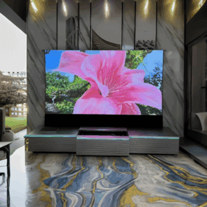 Ultra-Modern Motorized Screen Laser TV Console Cabinet