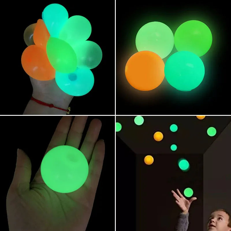 Luminous Sticky Anti-Stress Balls Luminous Sticky Anti-Stress Balls
