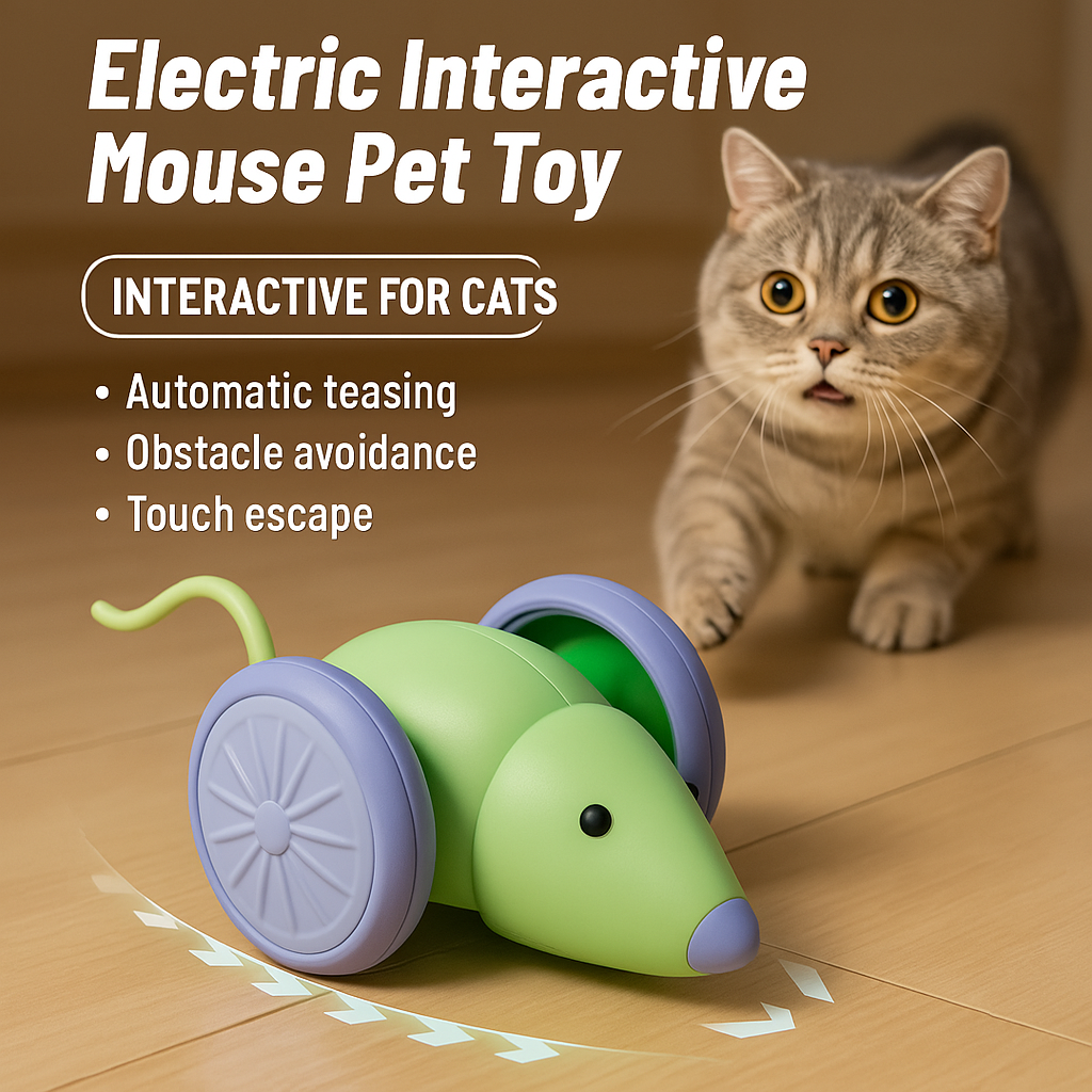 Electric Interactive Mouse Pet Toy