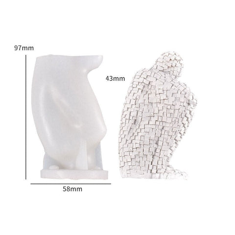 Handmade Thinking About Life Candle Mold Handmade Thinking About Life Candle Mold