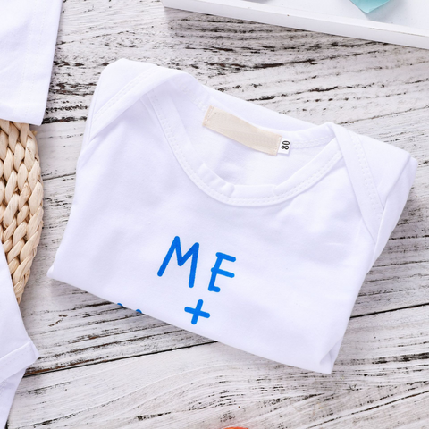'' ME + Mommy= Broke Daddy '' Funny Newborn Infant Clothes '' ME + Mommy= Broke Daddy '' Funny Newborn Infant Clothes
