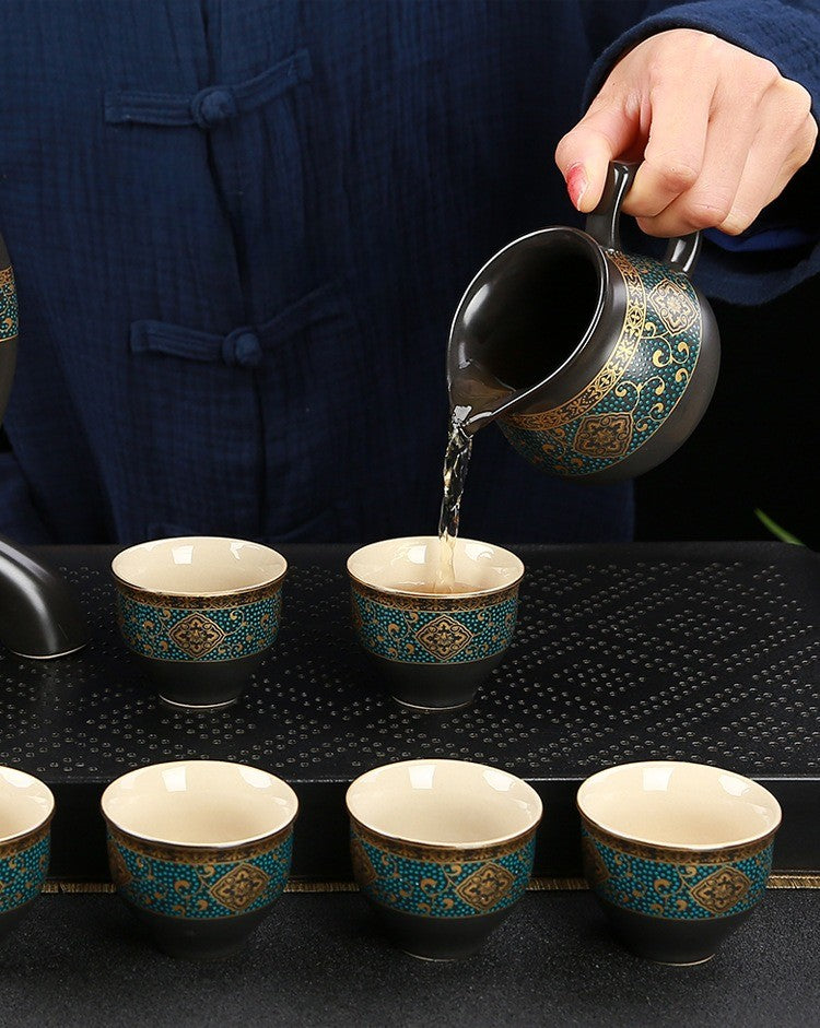 Ceramic Charm Far East Style Semi-Automatic Teapot