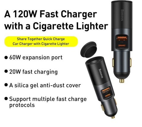 Multi-Port Smart Chip Car Fast Charger Multi-Port Smart Chip Car Fast Charger