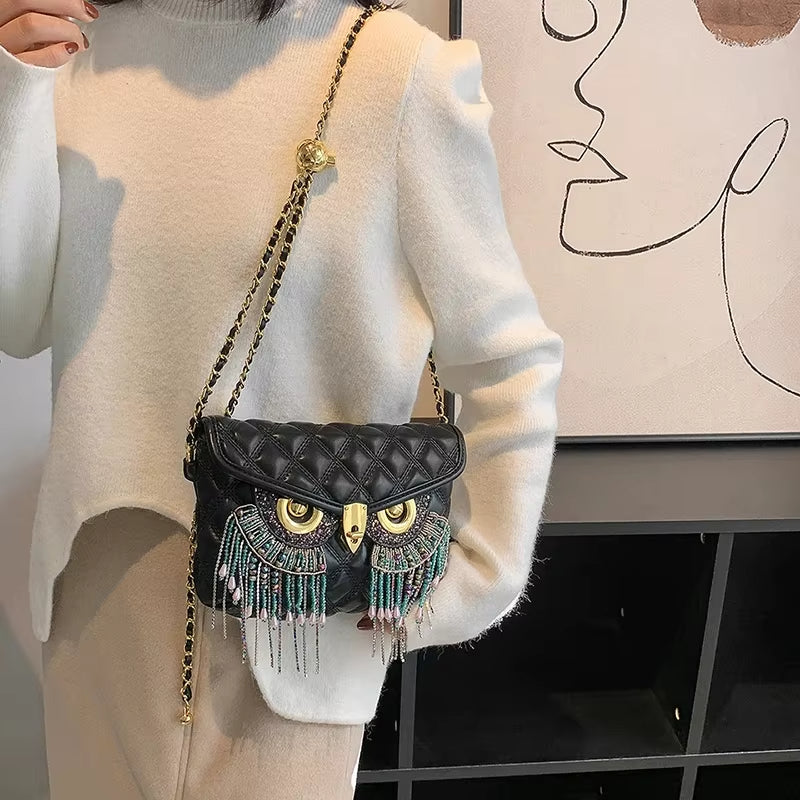 Night Owl Glitter Shoulder Bag Night Owl Glitter Shoulder Bag
