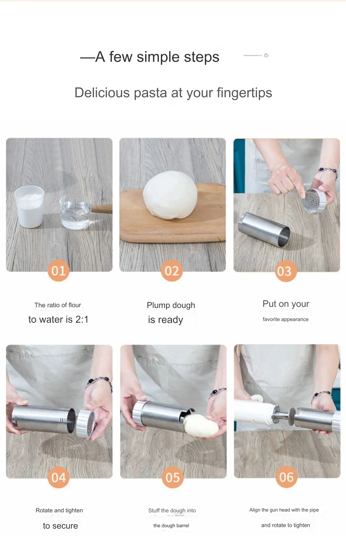 Full-Automatic Pasta Pal Handheld Smart Noodle Maker Full-Automatic Pasta Pal Handheld Smart Noodle Maker