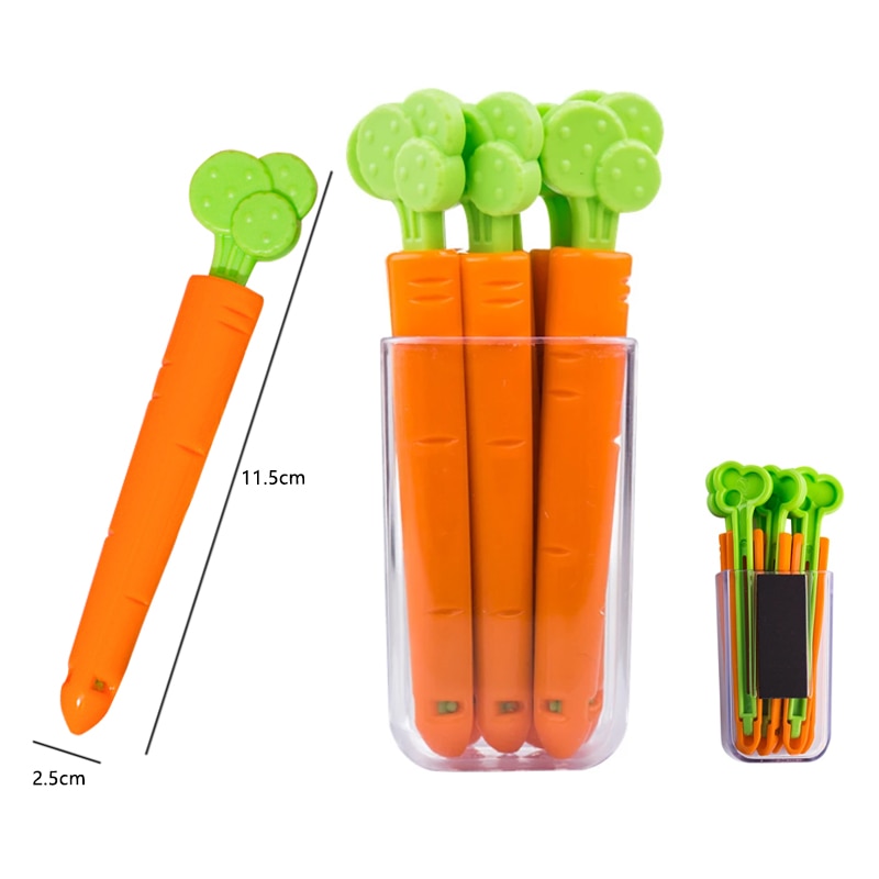 5pcs Sealing Carrot Bag Clips 5pcs Sealing Carrot Bag Clips