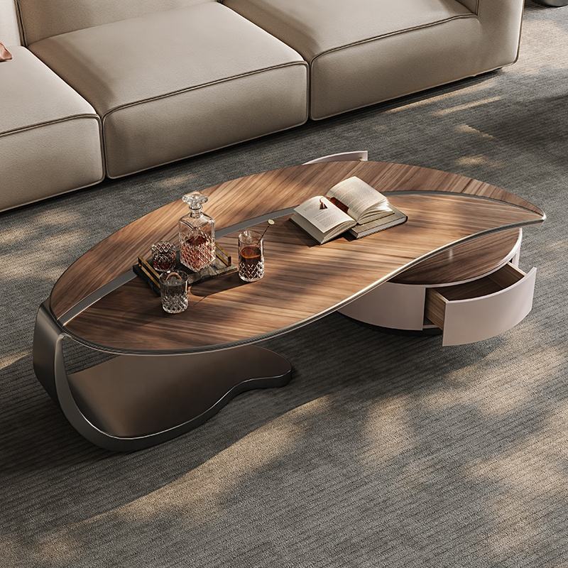 Nordic Leaf Wooden Elegant Coffee Table Nordic Leaf Wooden Elegant Coffee Table