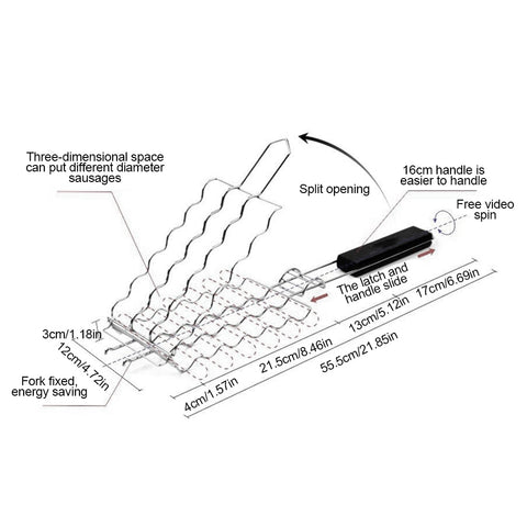 Sausage Grilling Barbecue Rack Sausage Grilling Barbecue Rack
