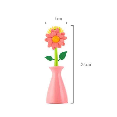 Flower Vase Creative Cleaning Brush Flower Vase Creative Cleaning Brush