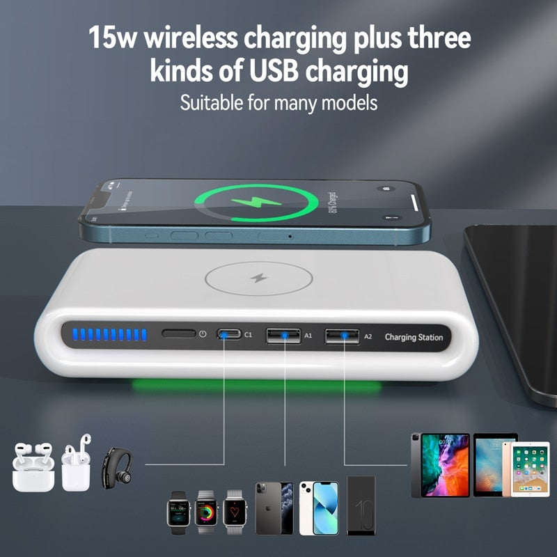 4in1 Smart Wireless Charging Station 4in1 Smart Wireless Charging Station