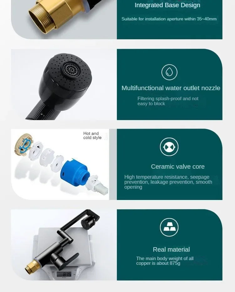 Splash-Proof Mechanical Universal Rotatable Arm Faucet Splash-Proof Mechanical Universal Rotatable Arm Faucet