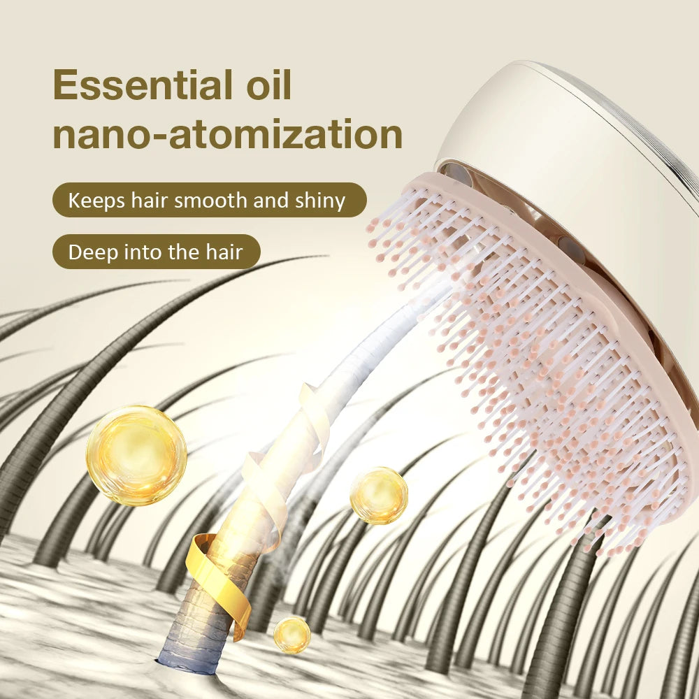 Electric Comb Hair Brush Head Massager