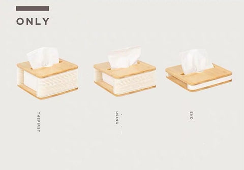 Nordic Bamboo Foldable Tissue Box Nordic Bamboo Foldable Tissue Box