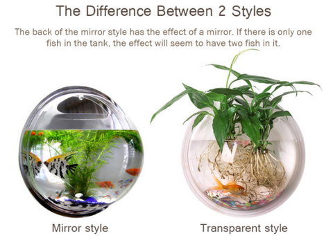 Wall Mounted Transparent Fish Tank Flower Vase Wall Mounted Transparent Fish Tank Flower Vase