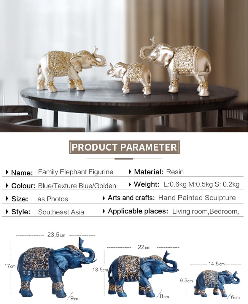 Middle East Authentic Elephant Figurine