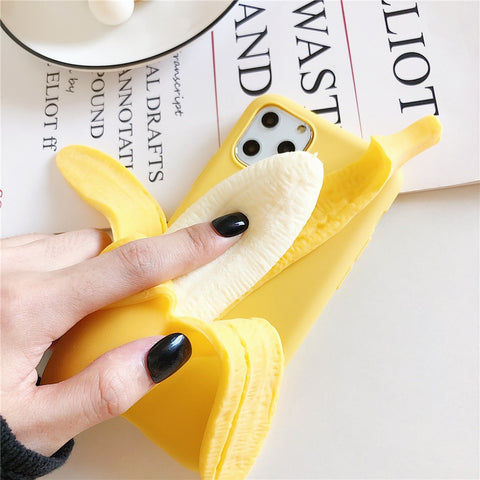 Funny Stress Reliever 3D Banana Phone Case Funny Stress Reliever 3D Banana Phone Case