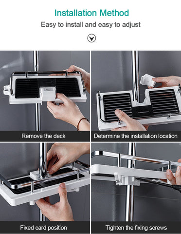 Detachable Elegant Shower Shelf Rack Detachable Elegant Shower Shelf Rack