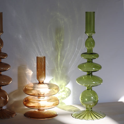Nordic Stylish Bubble Glass Candle Holder Nordic Stylish Bubble Glass Candle Holder