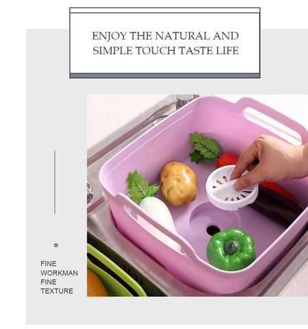 Portable Large Vegetable Washer Drain Basket Portable Large Vegetable Washer Drain Basket