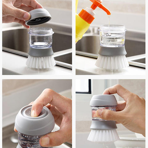 Non-stick Automatic Soap Dispensing Dish Cleaning Brush Non-stick Automatic Soap Dispensing Dish Cleaning Brush